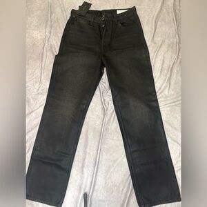 rag & bone Men's Dark Black Straight Jeans